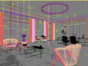 office space 015 Model 3D