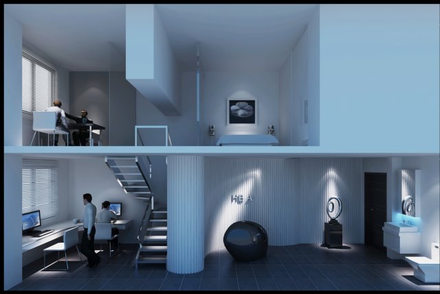 office space 019 3D Model .c4d .max .obj .3ds .fbx .stl .blend 