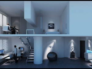 office space 019 3Dモデル