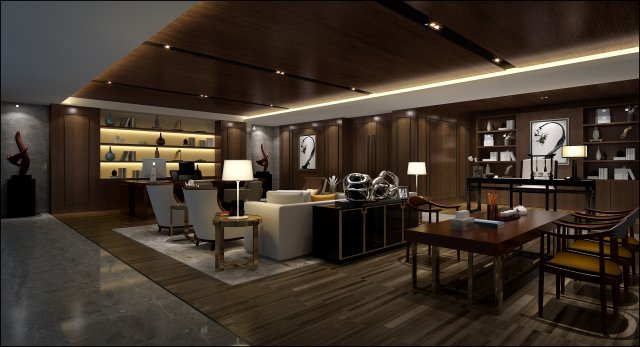office space 021 3D Модель .c4d .max .obj .3ds .fbx .stl .blend 