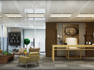 espaço de escritório 023 Modelo 3D