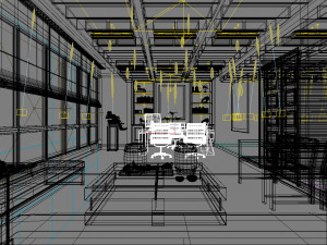 office space 024 Model 3D