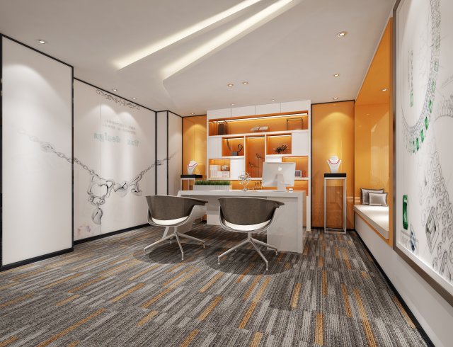office space 043 3D मॉडल .c4d .max .obj .3ds .fbx .stl .blend