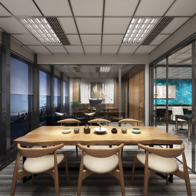 office space 026 Model 3D .c4d .max .obj .3ds .fbx .stl .blend 
