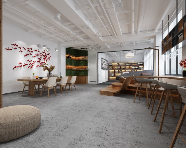 office space 036 3D Model .c4d .max .obj .3ds .fbx .stl .blend