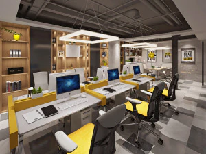 कार्यालय स्थान 041 3D मॉडल