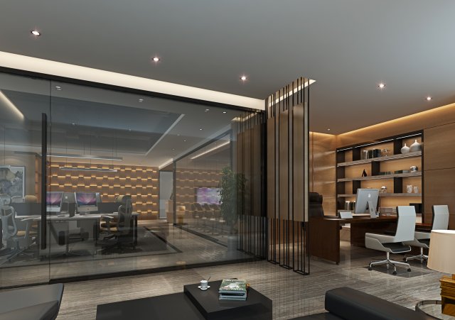 office space 042 3D Model .c4d .max .obj .3ds .fbx .stl .blend 