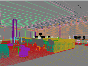 office space 050 Modello 3D