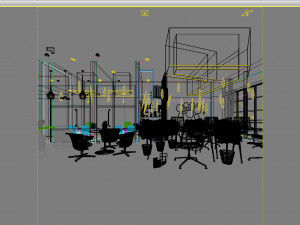 office space 053 Model 3D