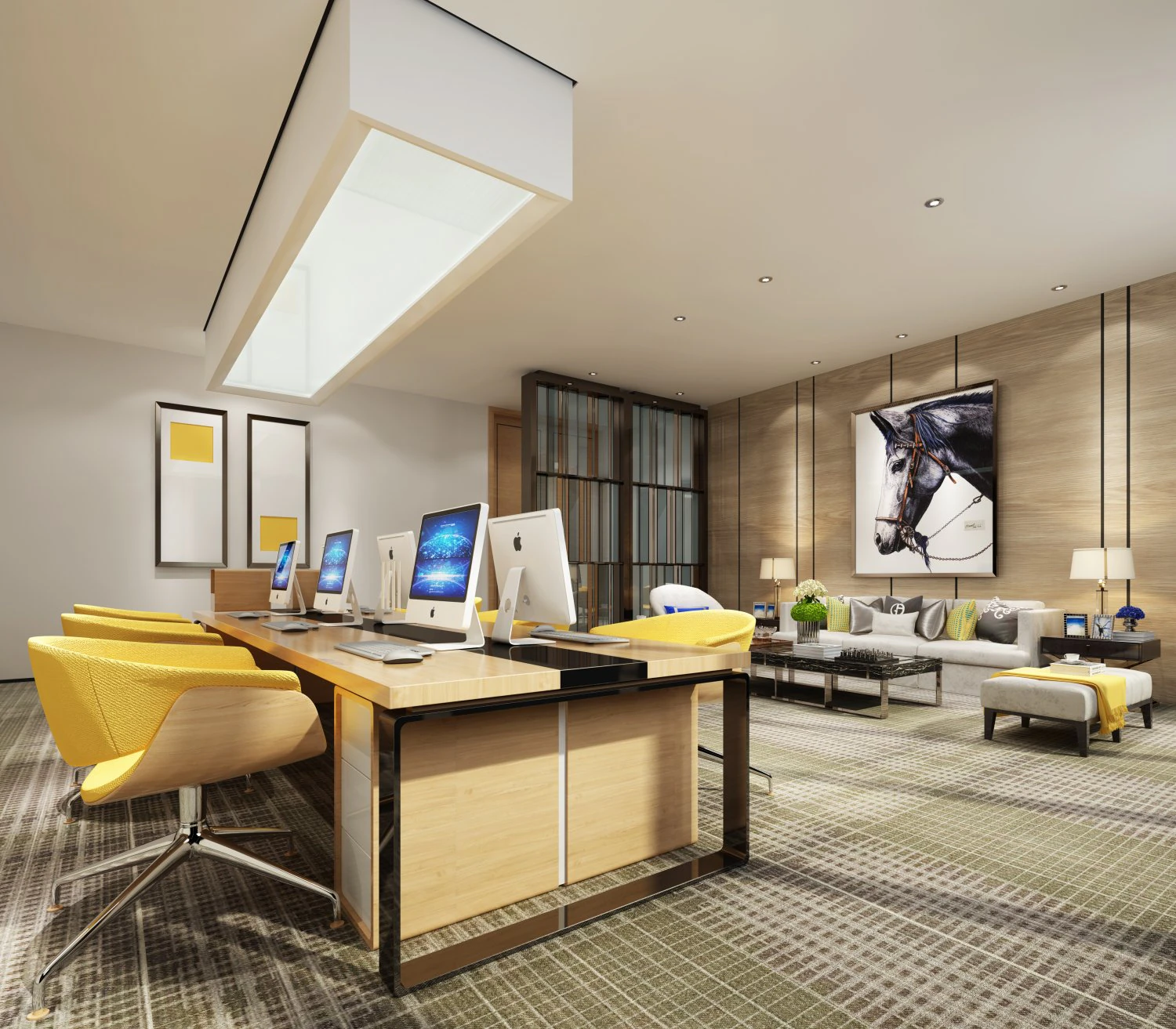 office space 054 3D Model .c4d .max .obj .3ds .fbx .stl .blend 