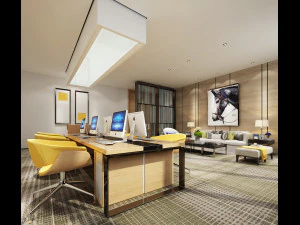 espa&ccedil;o de escrit&oacute;rio 054 Modelo 3D