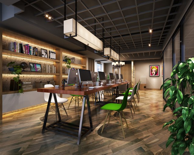 office space 057 Modello 3D .c4d .max .obj .3ds .fbx .stl .blend