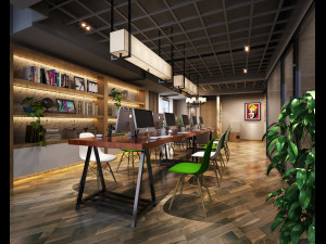 office space 057 3D Model