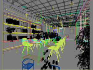 office space 057 Modello 3D