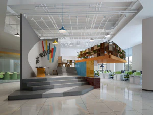 कार्यालय स्थान 062 3D मॉडल