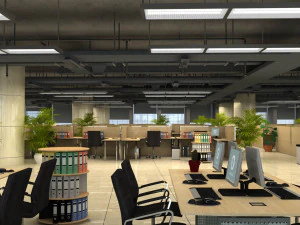कार्यालय स्थान 073 3D मॉडल