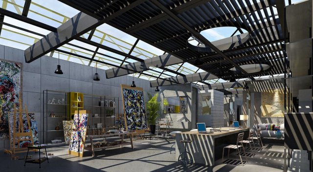 office space 074 3D 모델 .c4d .max .obj .3ds .fbx .stl .blend 