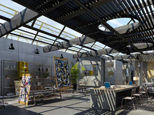 कार्यालय स्थान 074 3D मॉडल