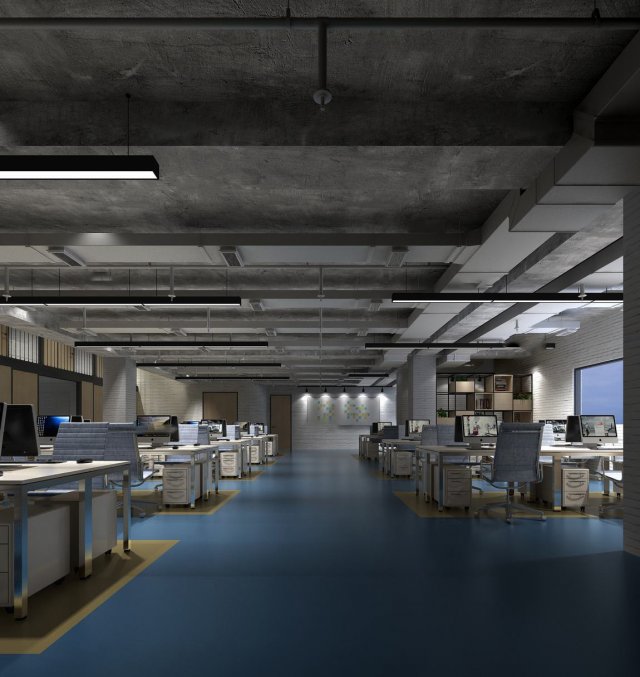 office space 076 3D Modell .c4d .max .obj .3ds .fbx .stl .blend