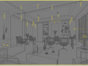 office space 077 3D Model