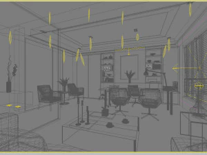 office space 077 3D Model