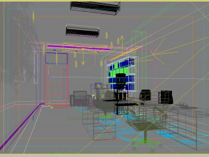 office space 081 Modello 3D