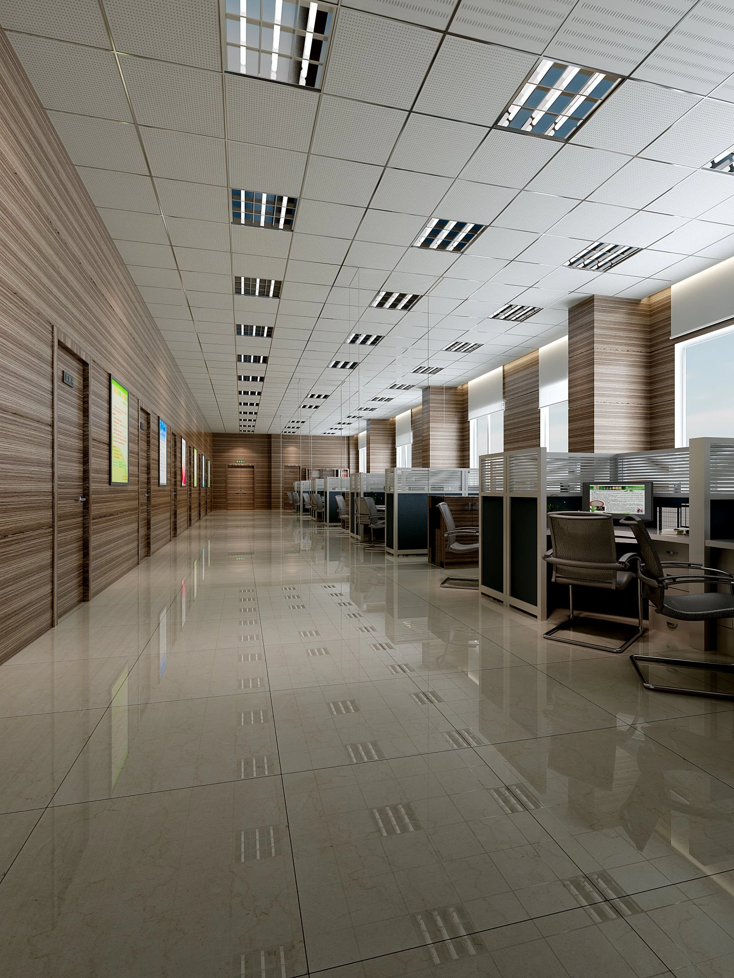 office space 084 3D Model .c4d .max .obj .3ds .fbx .stl .blend 