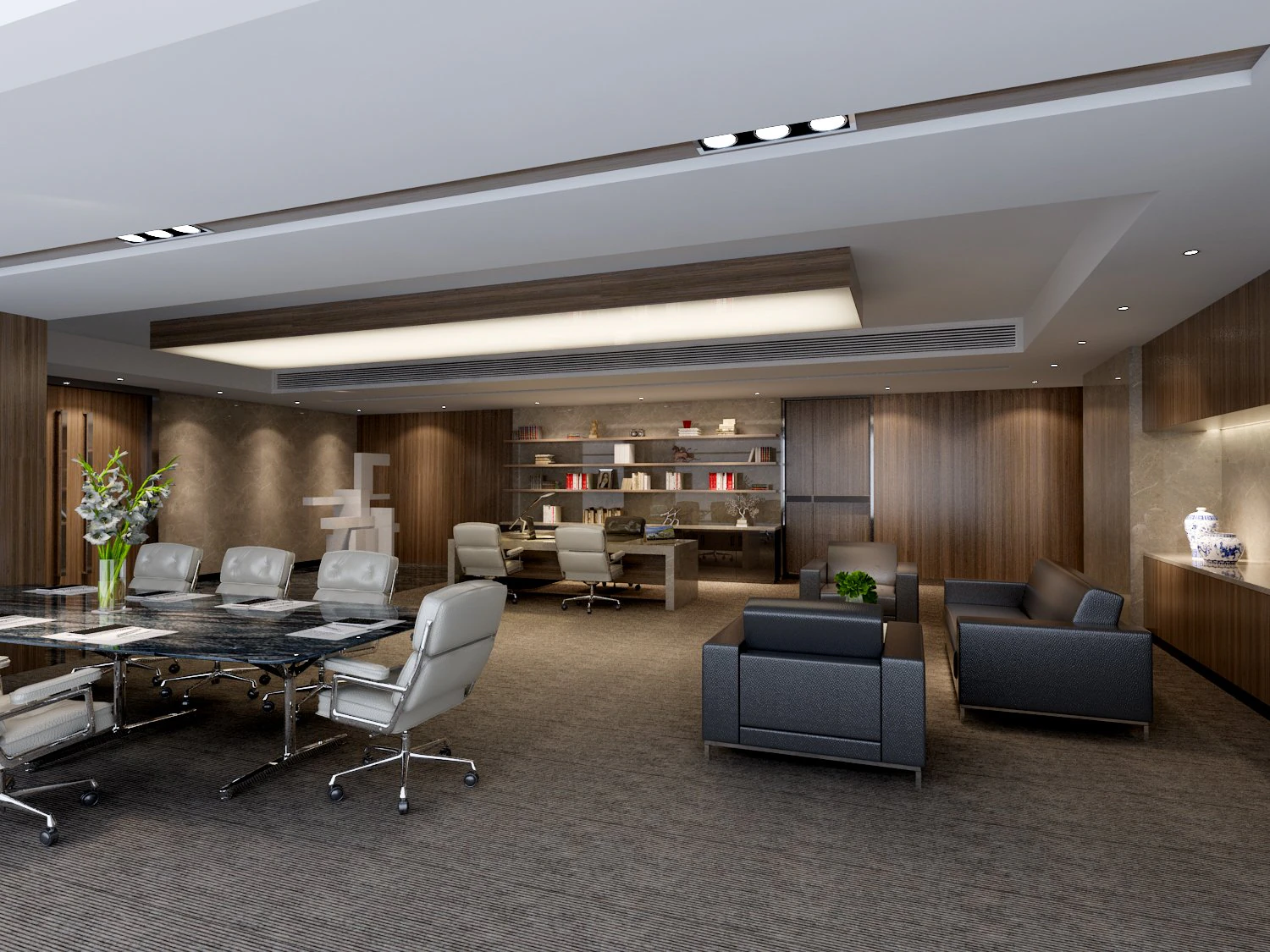 office space 08 3D Model .c4d .max .obj .3ds .fbx .stl .blend 