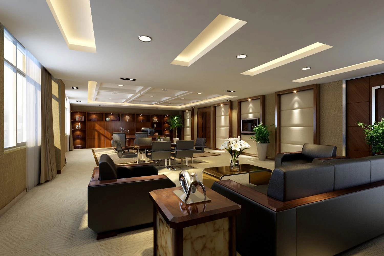 office space 091 3D Model .c4d .max .obj .3ds .fbx .stl .blend 