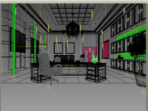 office space 096 Model 3D