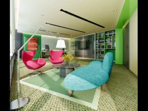 espa&ccedil;o de escrit&oacute;rio 098 Modelo 3D