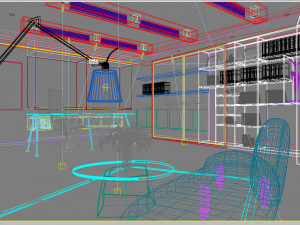 office space 098 Modello 3D