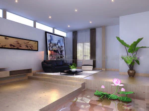 办公面积 100 3D 模型