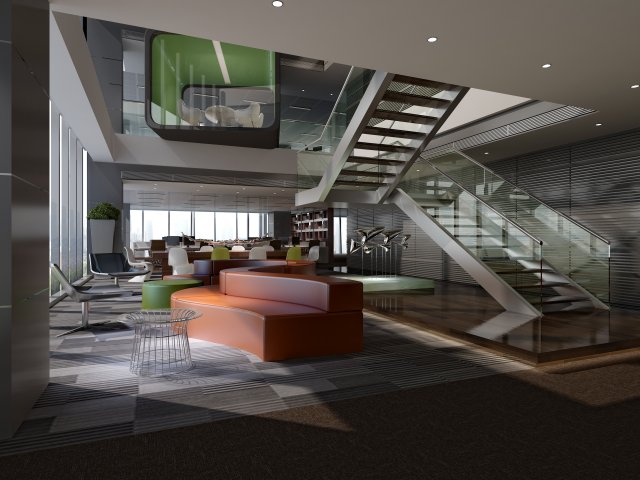 office space 102 3Dモデル .c4d .max .obj .3ds .fbx .stl .blend 