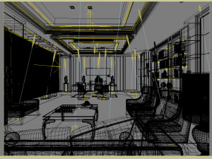 office space 105 Modello 3D