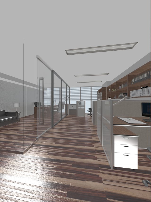 office space 109 Model 3D .c4d .max .obj .3ds .fbx .stl .blend 