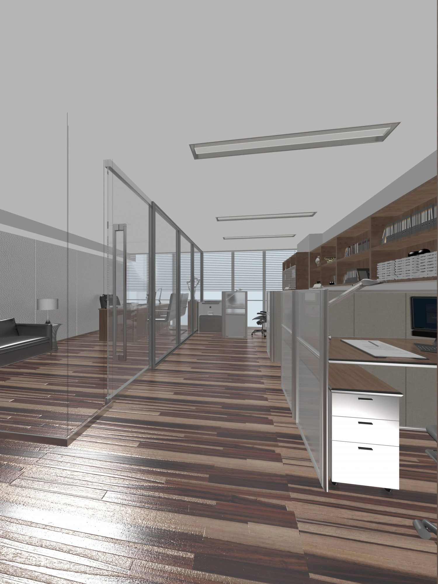 office space 109 3D Model .c4d .max .obj .3ds .fbx .stl .blend 