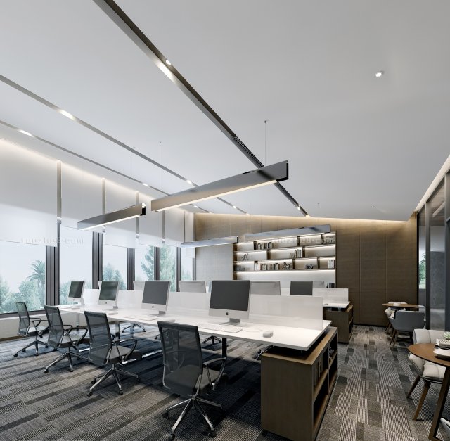 office space 112 3D Модель .c4d .max .obj .3ds .fbx .stl .blend