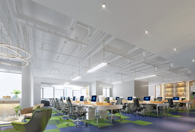 office space 114 3D 模型 .c4d .max .obj .3ds .fbx .stl .blend 