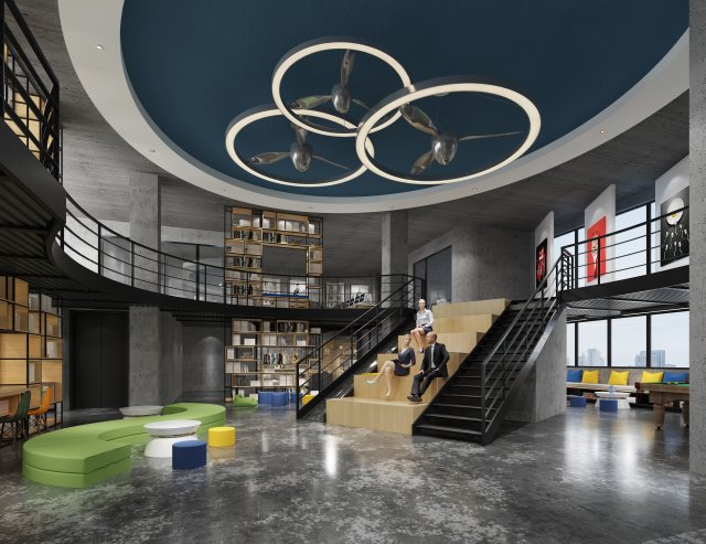 office space 116 3D-Modell .c4d .max .obj .3ds .fbx .stl .blend 