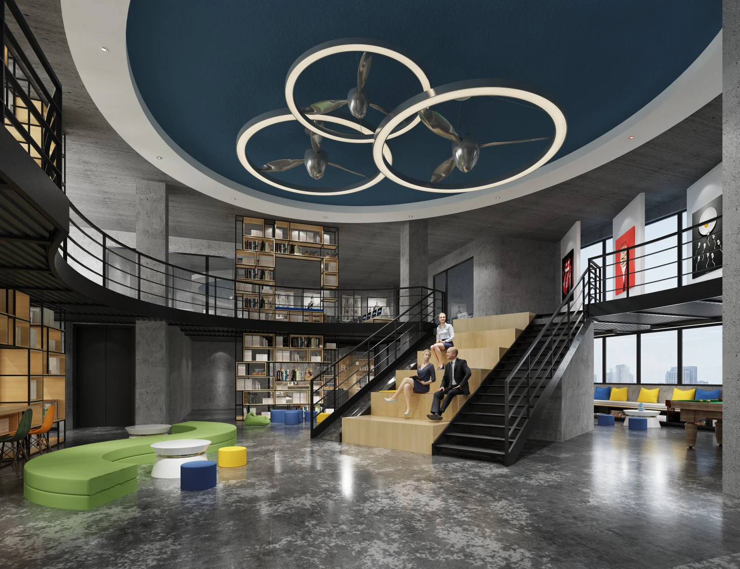 office space 116 3D Model .c4d .max .obj .3ds .fbx .stl .blend 