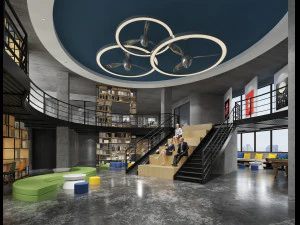 कार्यालय स्थान 116 3D मॉडल