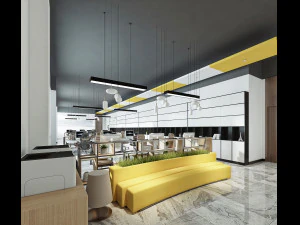 कार्यालय स्थान 120 3D मॉडल