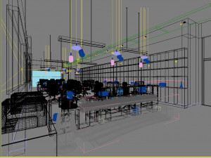 office space 120 Model 3D