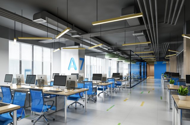 office space 121 Modelo 3D .c4d .max .obj .3ds .fbx .stl .blend 