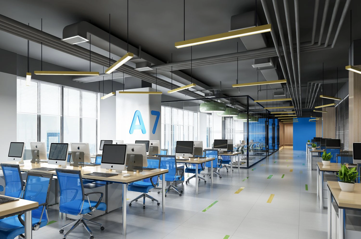 office space 121 3D Model .c4d .max .obj .3ds .fbx .stl .blend
