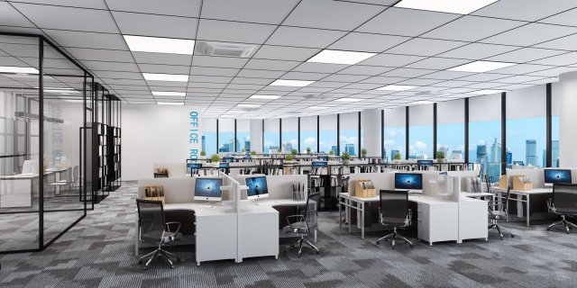 office space 125 3D Model .c4d .max .obj .3ds .fbx .stl .blend 