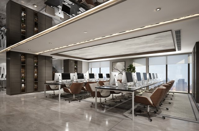 office space 128 3Dモデル .c4d .max .obj .3ds .fbx .stl .blend 