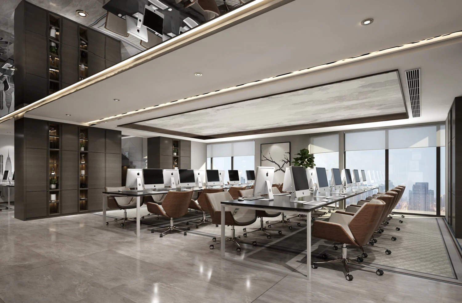 офисное помещение 128 3D Модель .c4d .max .obj .3ds .fbx .stl .blend 