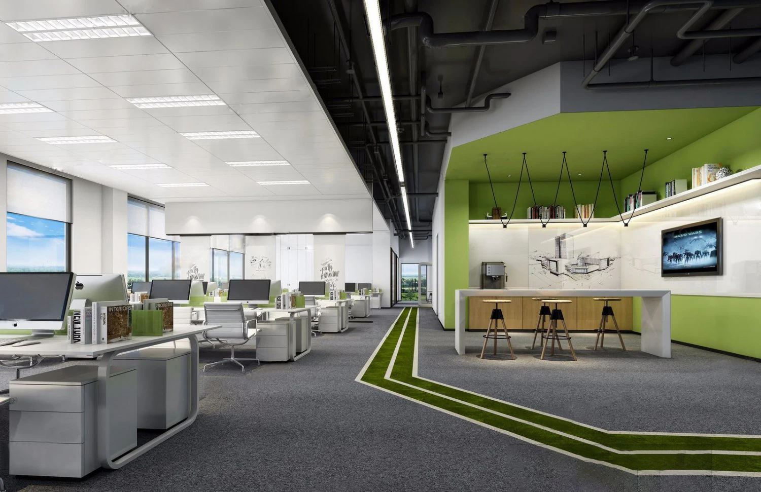 office space 130 3D Model .c4d .max .obj .3ds .fbx .stl .blend 